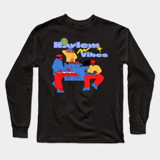 Harlem Vibes | Music Design Long Sleeve T-Shirt